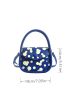 Mini Polka Dot Pattern Flap Square Bag