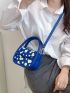 Mini Polka Dot Pattern Flap Square Bag