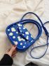 Mini Polka Dot Pattern Flap Square Bag