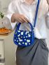 Mini Polka Dot Pattern Flap Square Bag