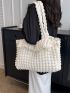 Ruched Detail Shopper Bag