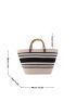 Striped Pattern Straw Bag