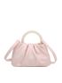 Faux Pearl Decor Ruched Bag