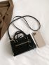 Mini Zip Front Square Bag