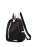 Color Block Studded Decor Backpack