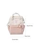 Letter Graphic Fashion Backpack With Bag Charm