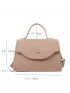 Mini Litchi Embossed Flap Square Bag