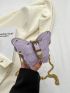 Mini Butterfly Design Buckle Decor Chain Novelty Bag