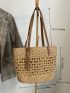 Minimalist Straw Bag