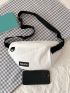 Letter Patch Decor Fanny Pack