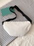 Letter Patch Decor Fanny Pack