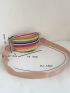 Colorblock Striped Pattern Waist Bag