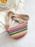 Colorblock Striped Pattern Waist Bag