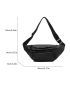 Minimalist Fanny Pack Large Capacity Black Unisex