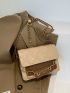 Mini Chain Crossbody Bag Two Tone Square Bag