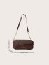 Geometric Pattern Flap Square Bag