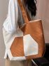 Two Tone Shopper Bag