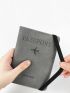 Letter Graphic Passport Case