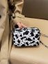 Mini Cow Pattern Square Bag