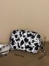 Mini Cow Pattern Square Bag