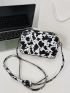 Mini Cow Pattern Square Bag