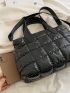 Quilted Detail Satchel Bag