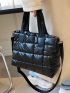 Quilted Detail Satchel Bag