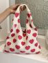 Heart Pattern Crochet Bag