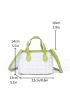 Small Ruched Bag Contrast Binding