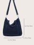 Minimalist Denim Shopper Bag