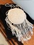 Mini Fringe Decor Circle Bag