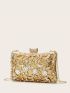 Mini Rhinestone Decor Chain Evening Bag