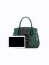 3pcs Crocodile Embossed Tote Bag Set, Best Work Bag For Women