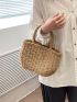 Minimalist Straw Bag