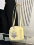 Mini Minimalist Square Bag With Bag Charm