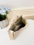 Letter Patch Decor Shopper Bag