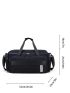 Letter Graphic Large Capacity Travel Bag