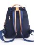 Color Block Flap Backpack