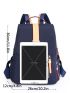 Color Block Flap Backpack