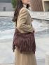 Fringe Decor Hobo Bag