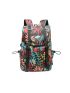 Men Leaf Graphic Flap Backpack