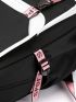 Large School Bag For Teenage Girls USB Port Canvas Schoolbag Student Book Bag Fashion Black Pink Teen School Backpack