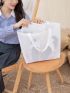 Minimalist Mesh Shopper Bag With Inner Pouch