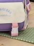 4pcs School Bag For Girls Multifunctional Student Book Bag Large Capacity Teen Girl Schoolbag Casual Women Backpack