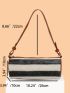 Two Tone Straw Bag