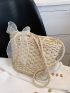 Bow Decor Straw Bag