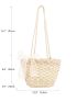 Bow Decor Straw Bag