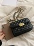 Mini Quilted Flap Chain Square Bag