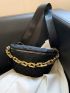 Quilted Chain Decor Fanny Pack