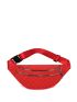 Neon Red Quilted Pattern Fanny Pack